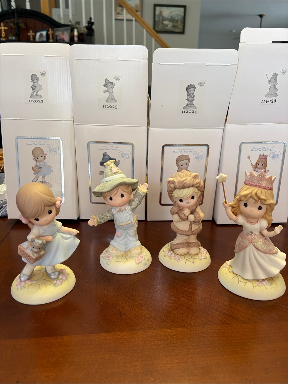 Precious Moments Wizard of Oz 2011 collection.  Set of Four